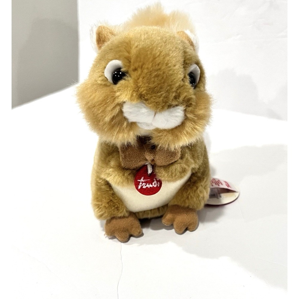 Trudi Trudino Squirrel NWT Plush Made In Italy Mint Realistic Fluffy Soft Tail